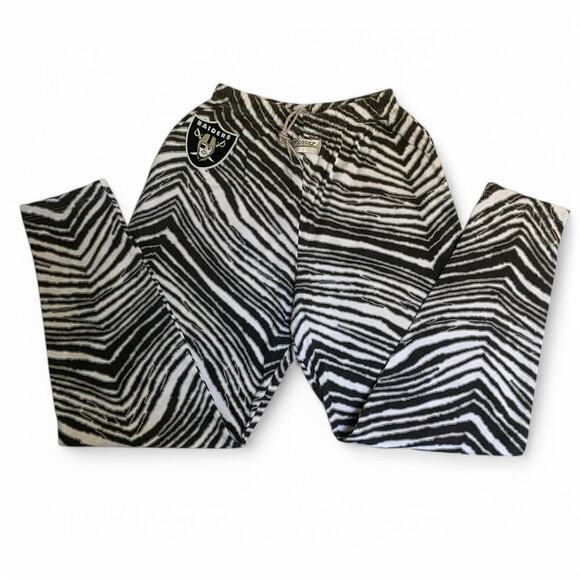 Zubaz Other - Vintage 90s Zubaz Zebra Print NFL Oakland Raiders Unisex -Pink Label-Size XL